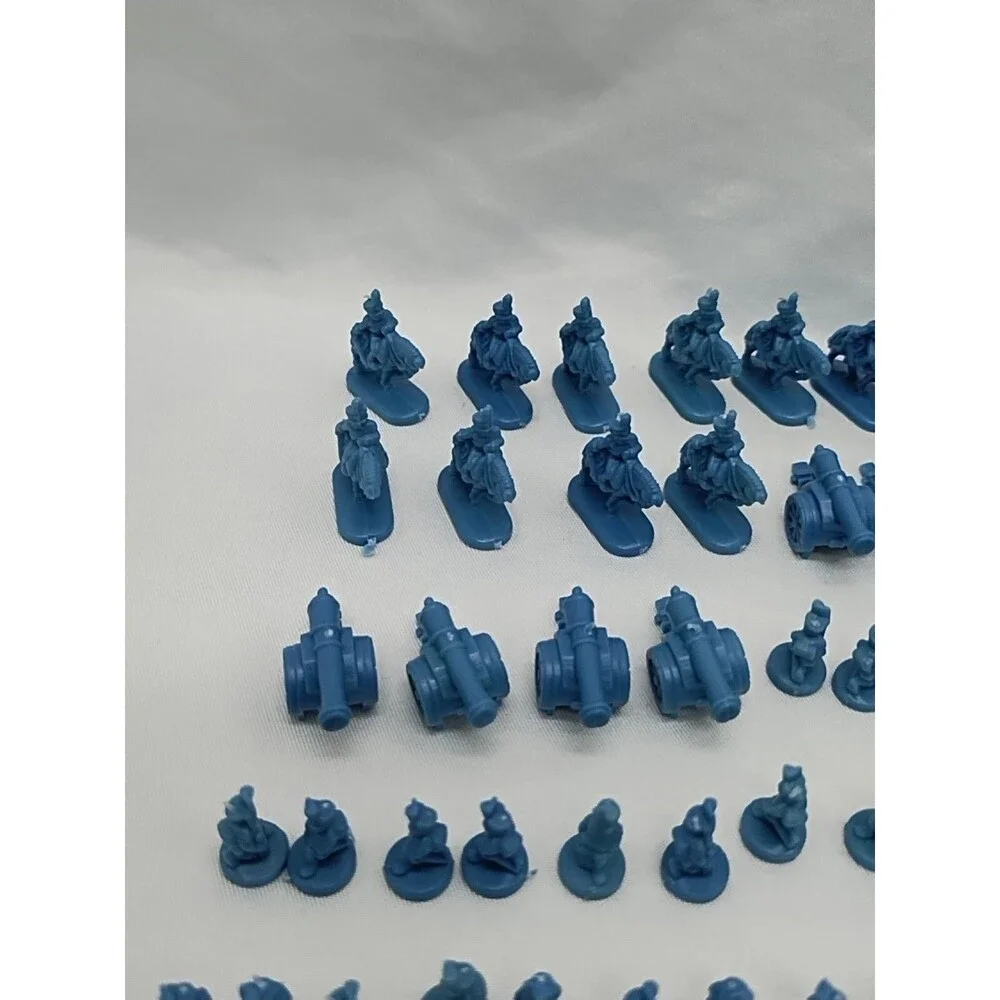 Set Of (60) 1993 Risk Blue Board Game Player Pieces